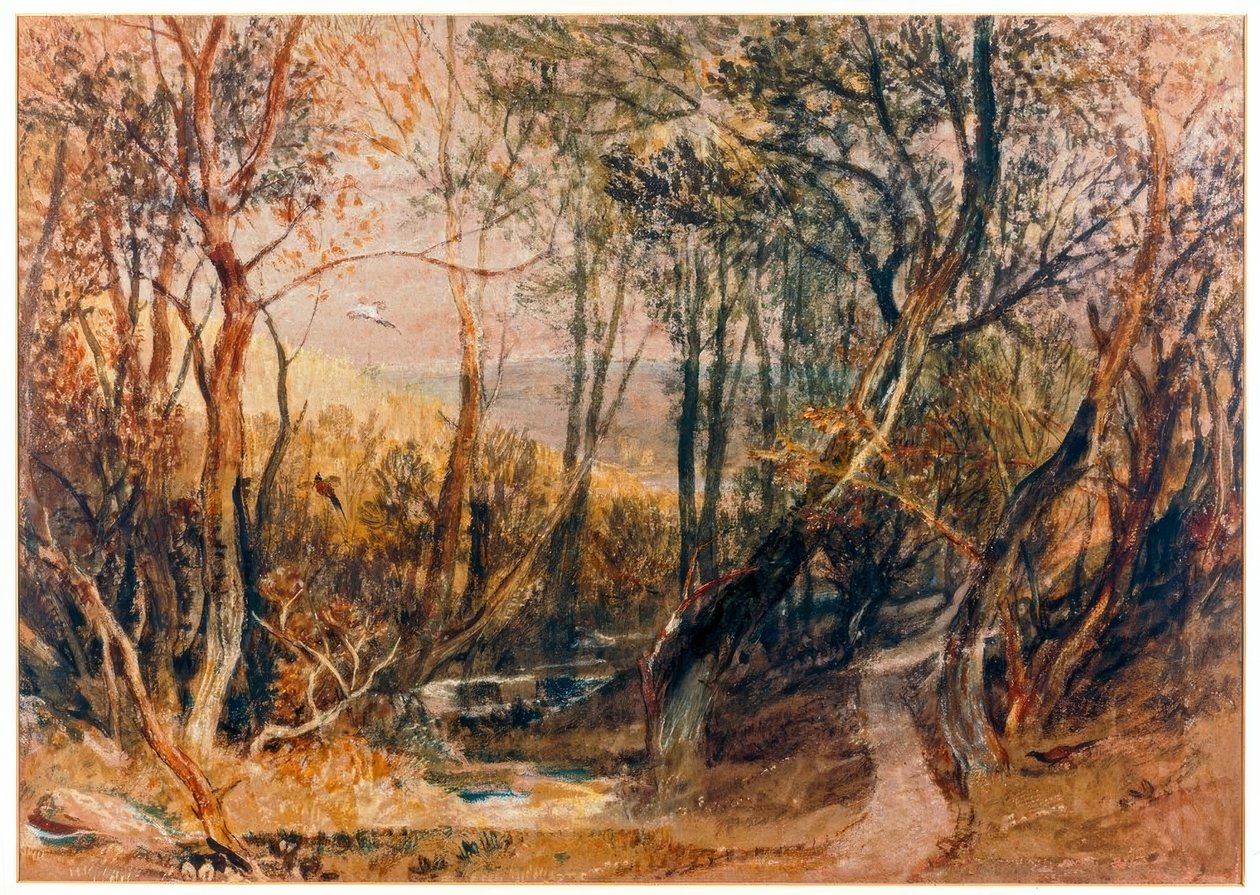 Boslandschap door Joseph Mallord William Turner