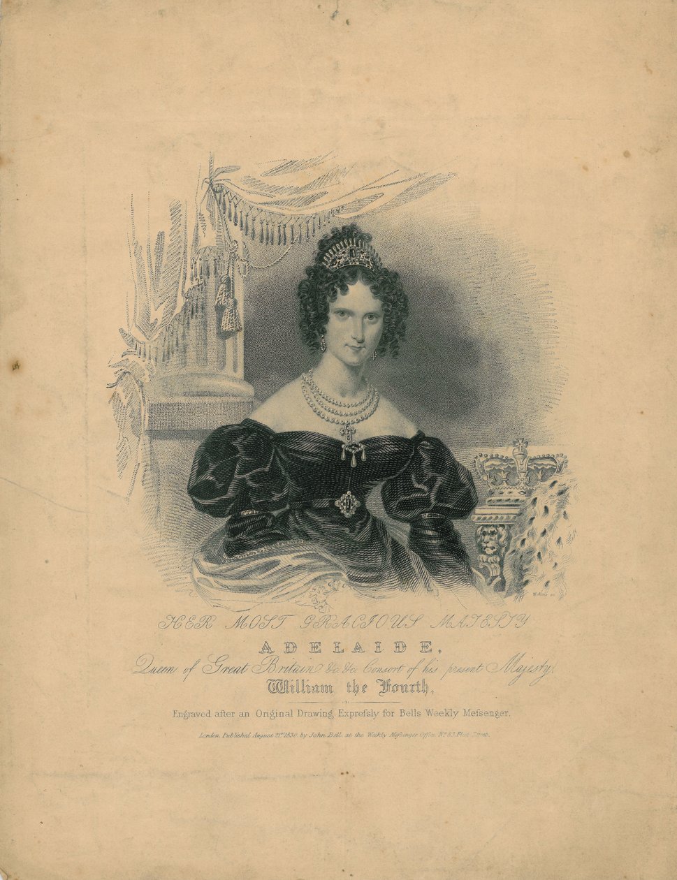Koningin Adelaide door William Wolfe Alais