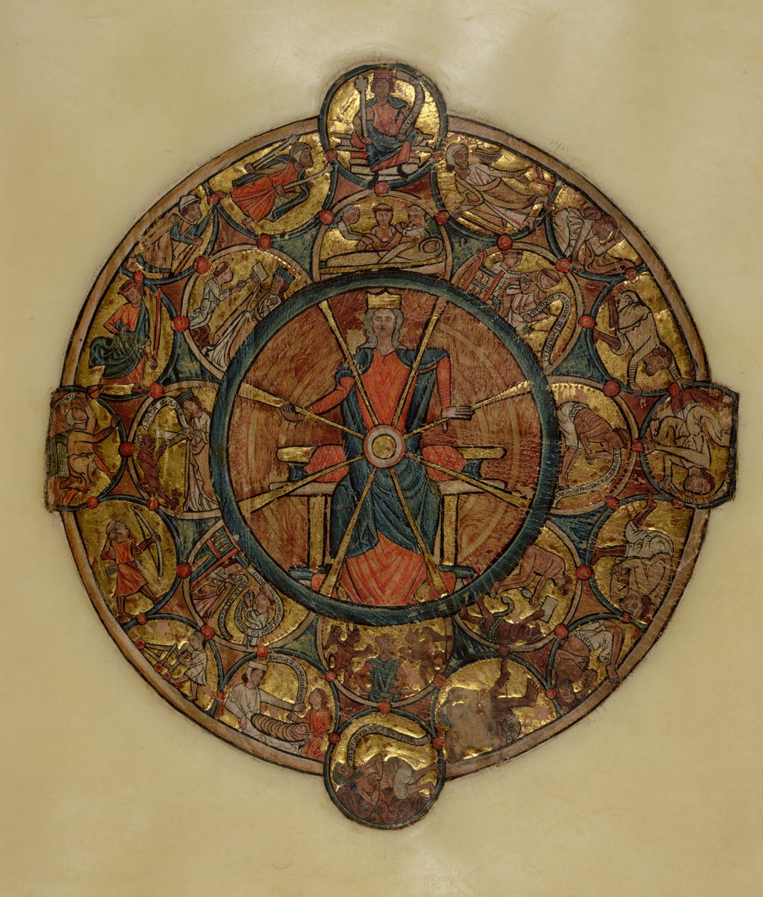Ms 330.4 Het rad van fortuin, ca. 1240 door William de Brailes  