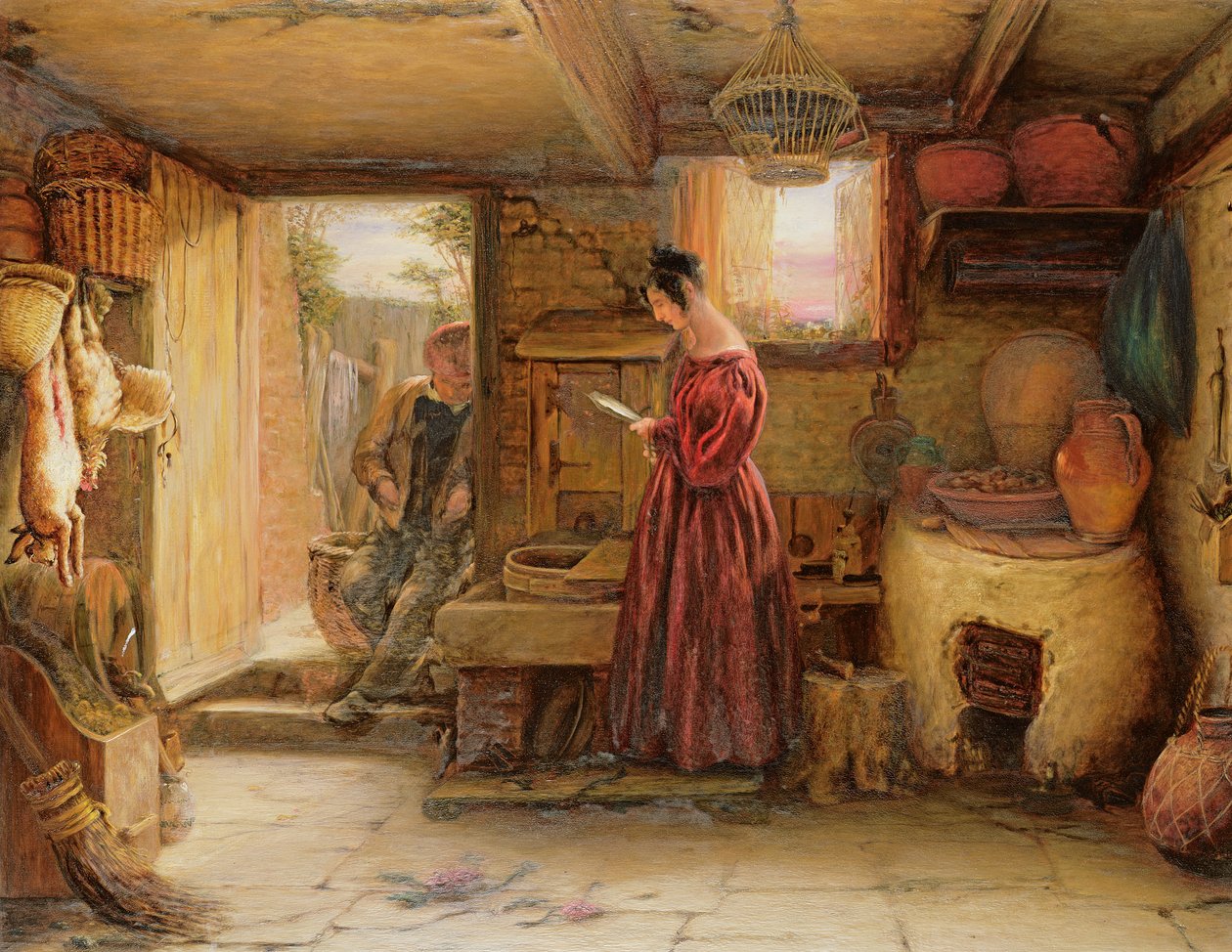 Een interieur, 1838 door William Mulready