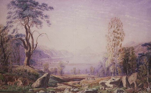 Loch Garry, Invernesshire, Herfst 1856 door Joseph Mallord William Turner