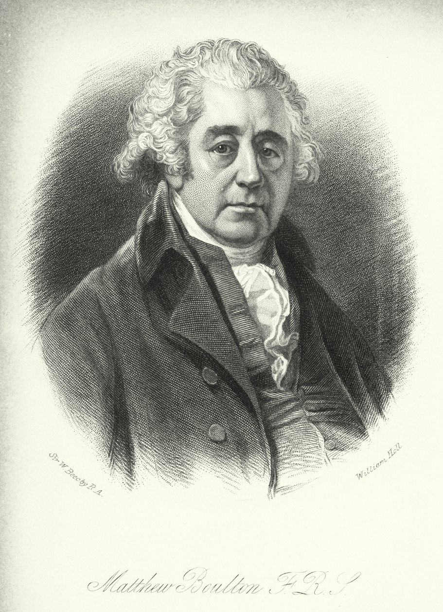 Matthew Boulton, FRS (gravure) door William (after) Beechey