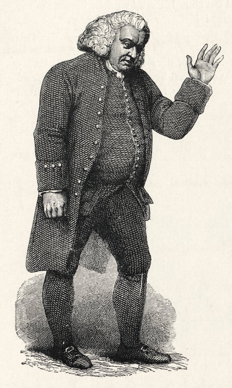 Samuel Johnson - Engels door William (after) Finden