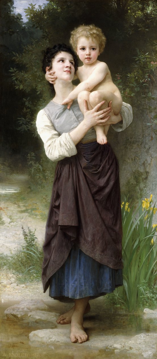Broer en zus door William Adolphe Bouguereau