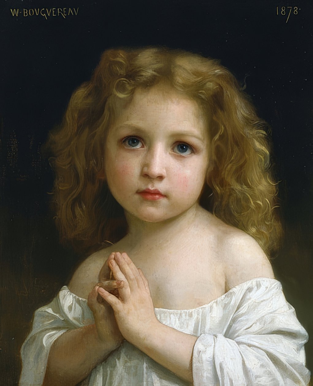 Klein meisje door William Adolphe Bouguereau