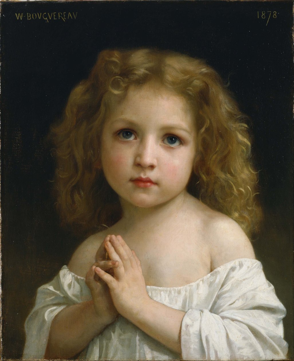 Klein meisje, 1878 door William Adolphe Bouguereau