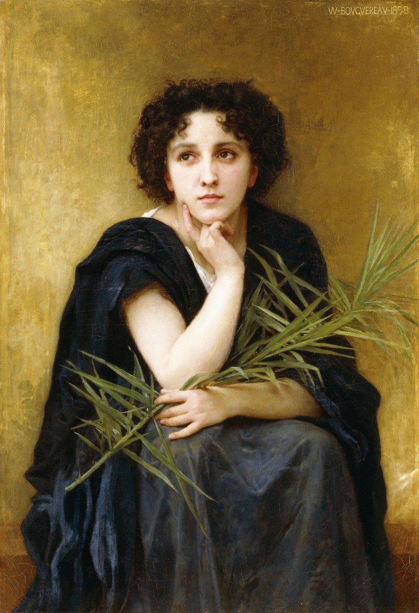 Reflectie door William Adolphe Bouguereau
