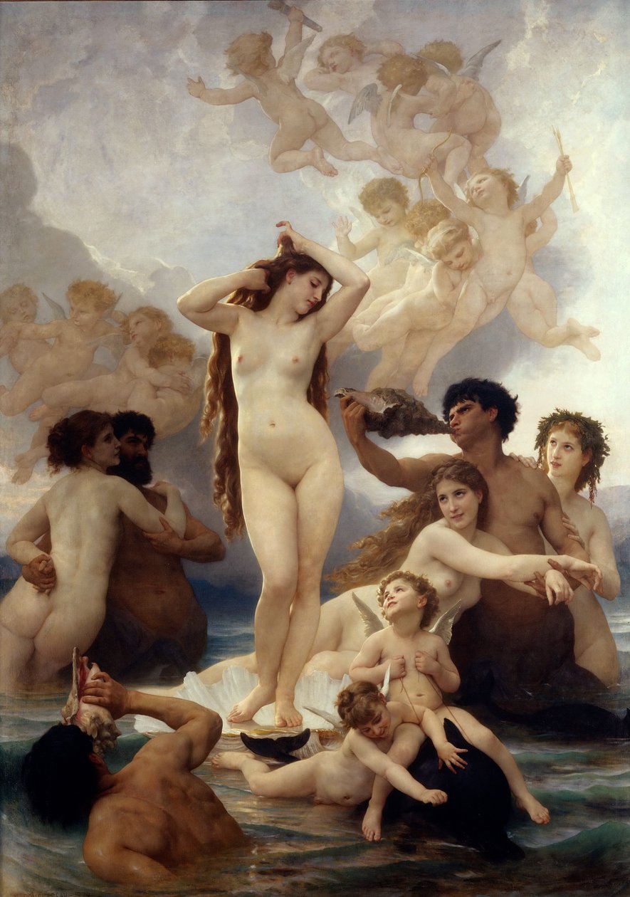 De Geboorte van Venus door William Adolphe Bouguereau
