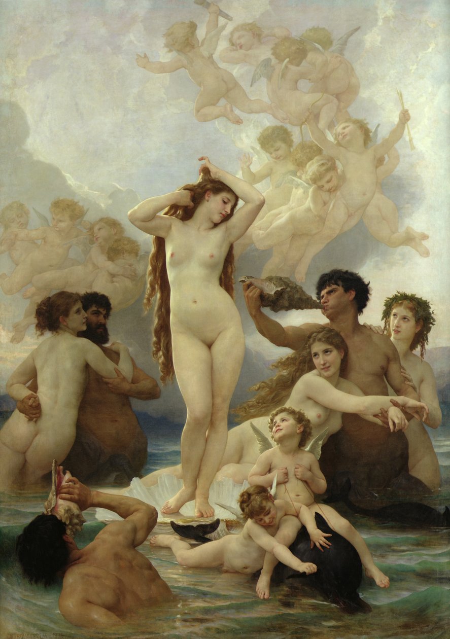 De Geboorte van Venus door William Adolphe Bouguereau