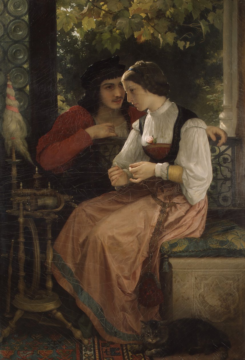 Het voorstel, 1872 door William Adolphe Bouguereau