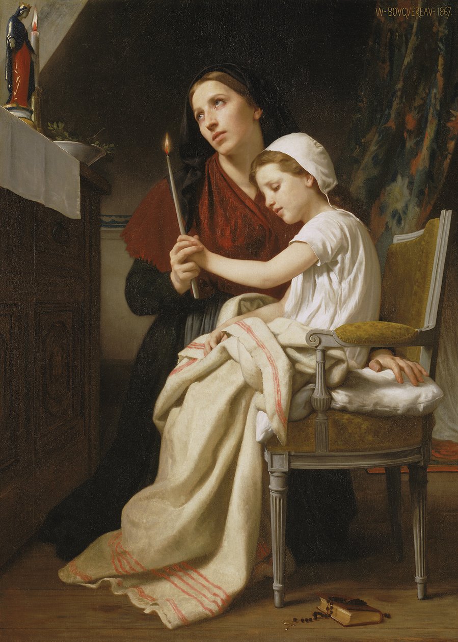 Het Dankoffer door William Adolphe Bouguereau
