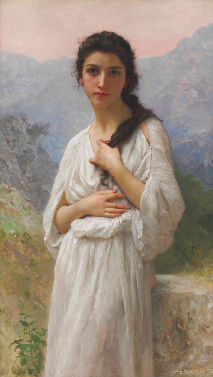 Het wachten door William Adolphe Bouguereau