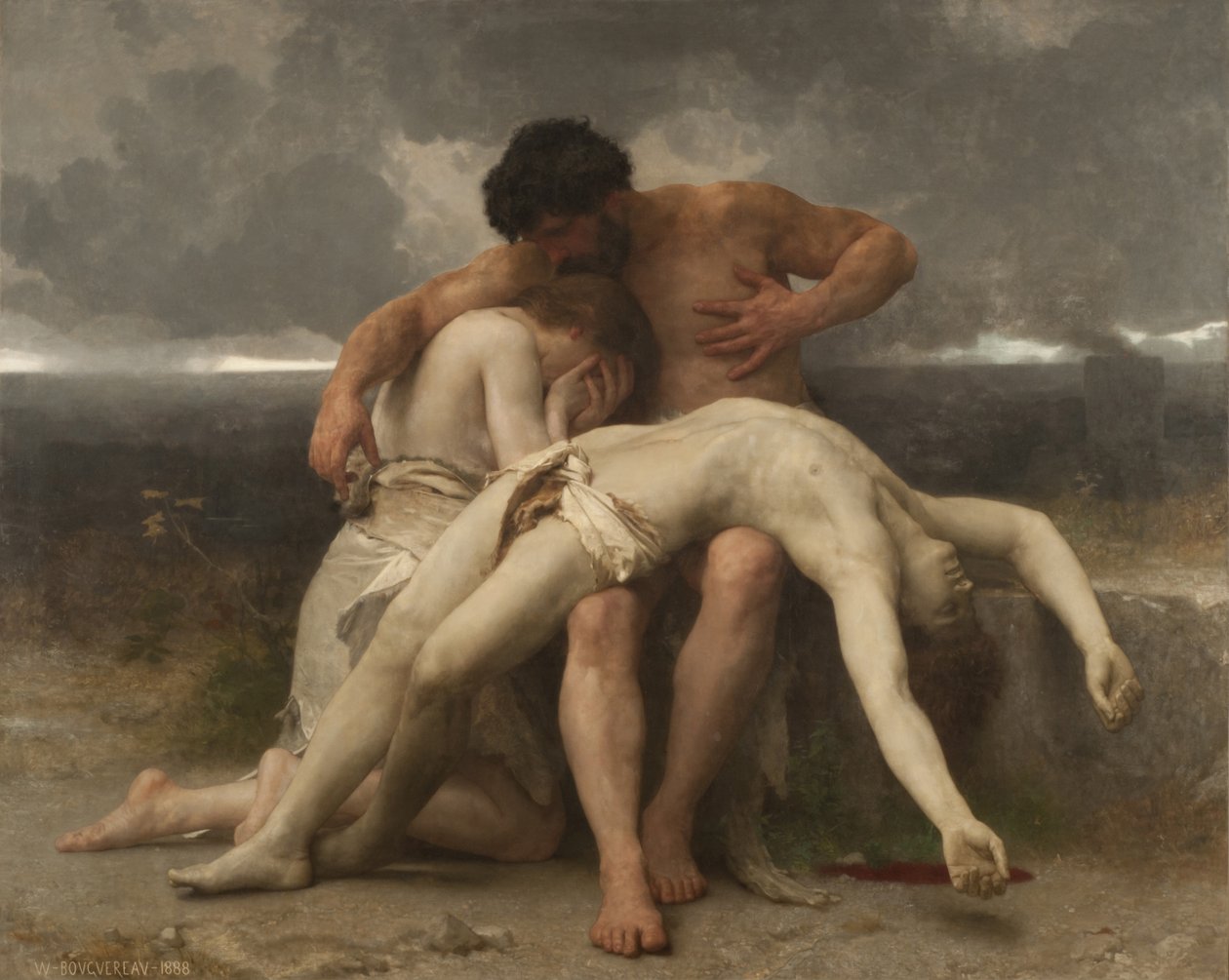 Het eerste duel, 1888 door William Adolphe Bouguereau