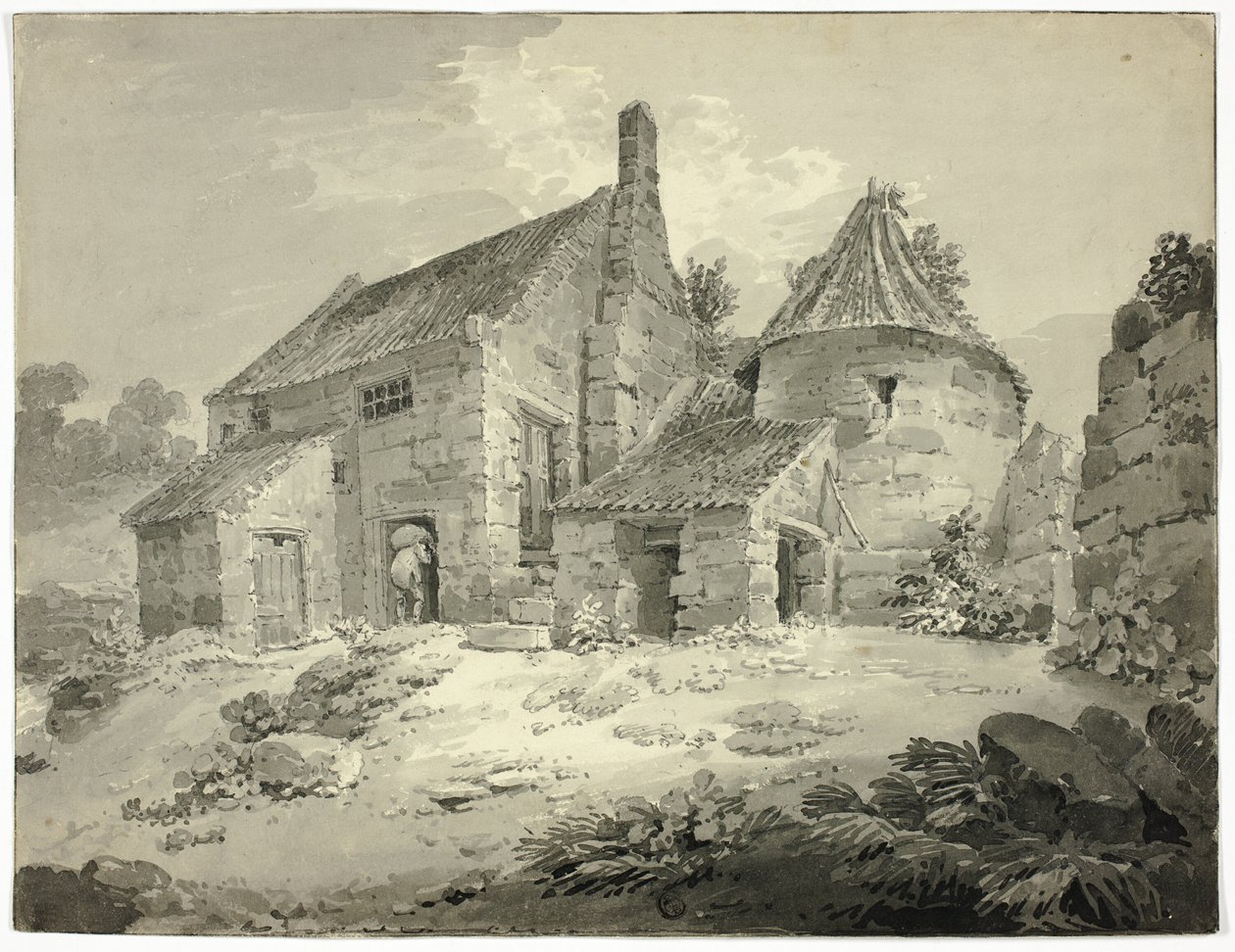 Een molen in Berwick Upon Tweed door William Alexander
