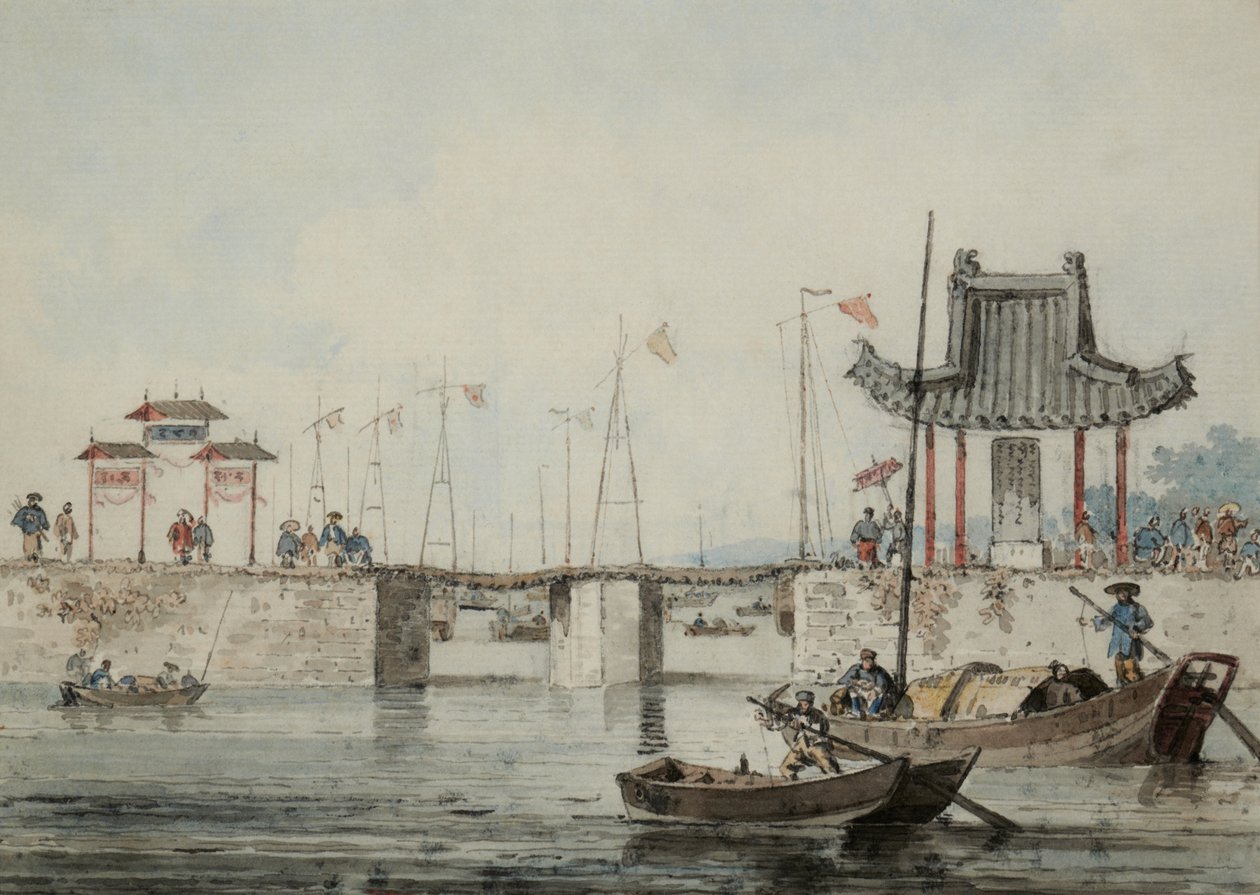 Chinese havenscène door William Alexander
