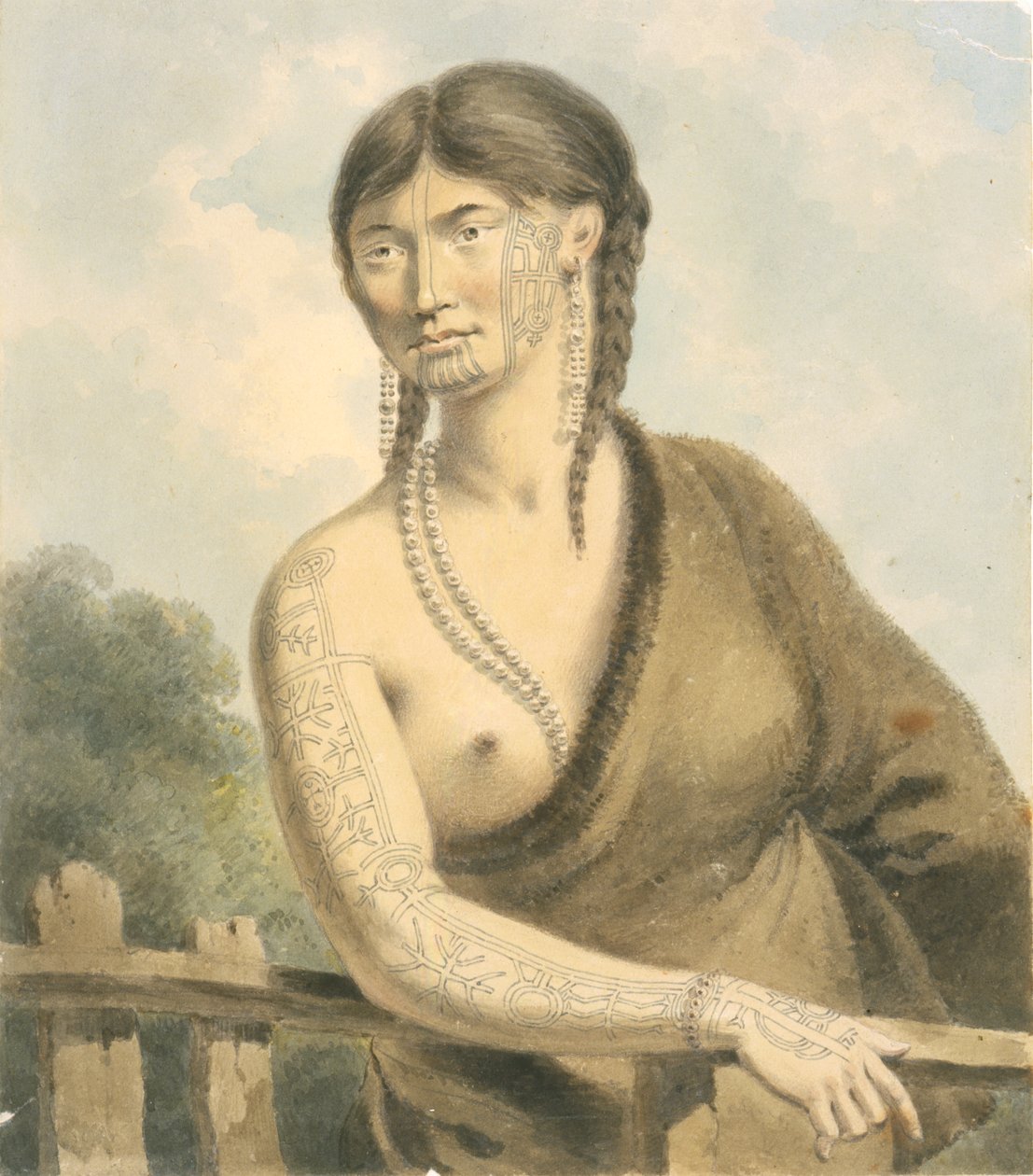 Getatoeëerde vrouw door William Alexander