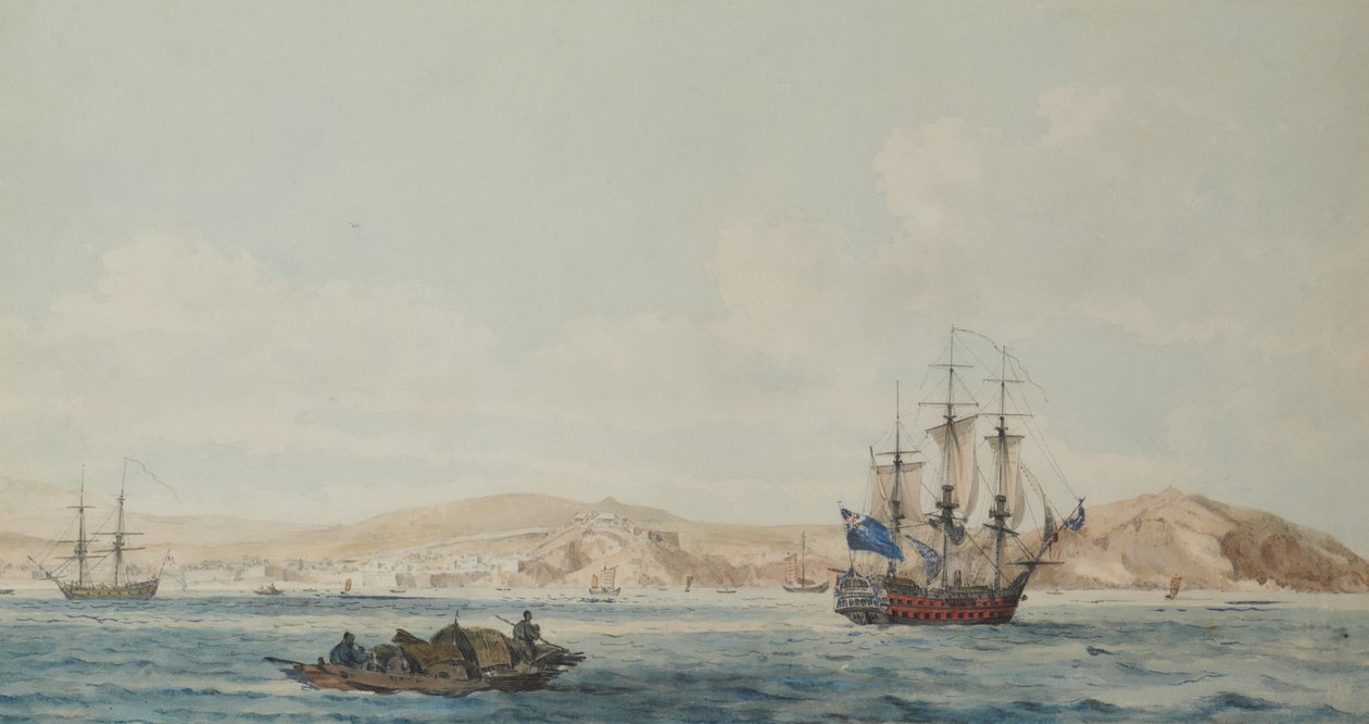 Uitzicht op de stad Ten-Tchoo-foo door William Alexander