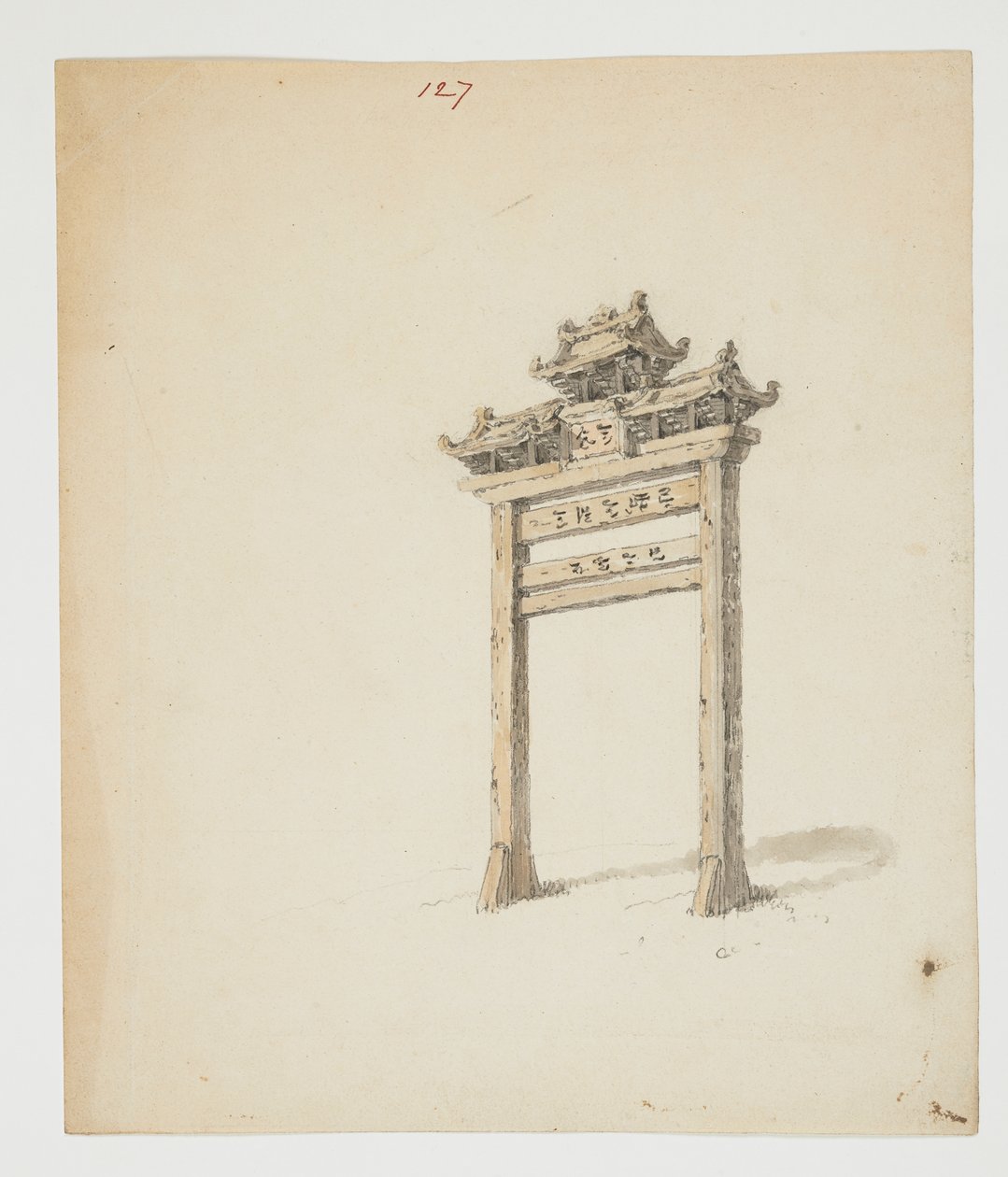 WD 961 f.127 door William Alexander