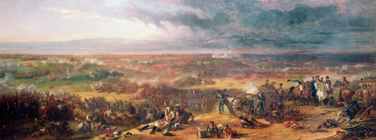 Slag bij Waterloo, 1815 door William Allan