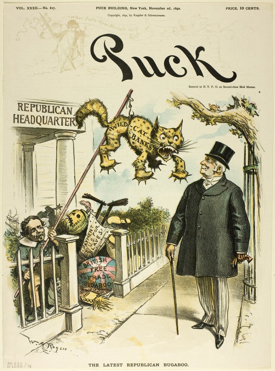 De nieuwste Republikeinse Bugaboo, van Puck door William Allen Rogers