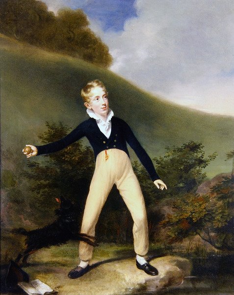 Jongen met bal door William Beechey