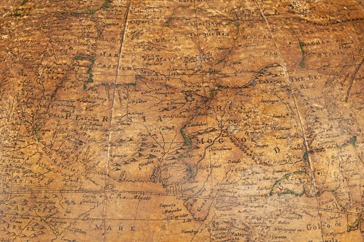 Vroege Engelse Terrestrische Globe door William Berry