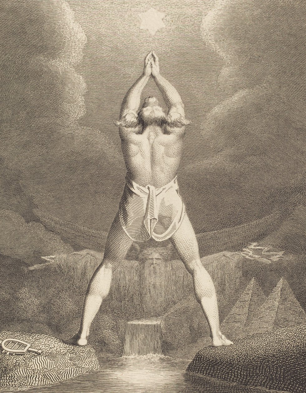 Bestrijding van Egypte, 1791 door William Blake