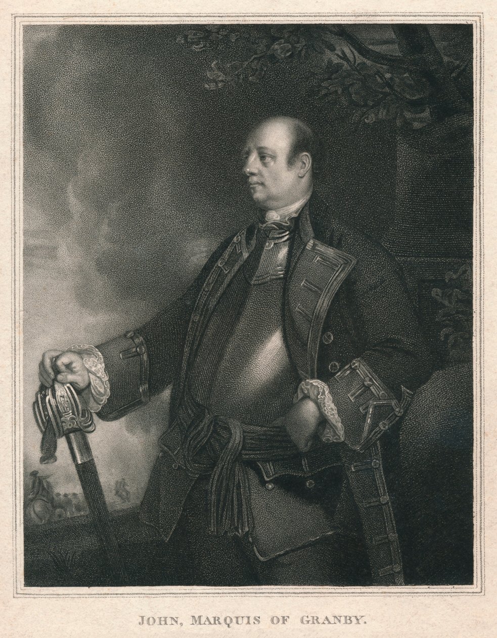 John, Markies van Granby, c1758-1760, 1810 door William Bond