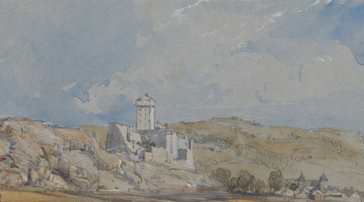 Château de Lourdes, 11 juli 1836 door William Callow