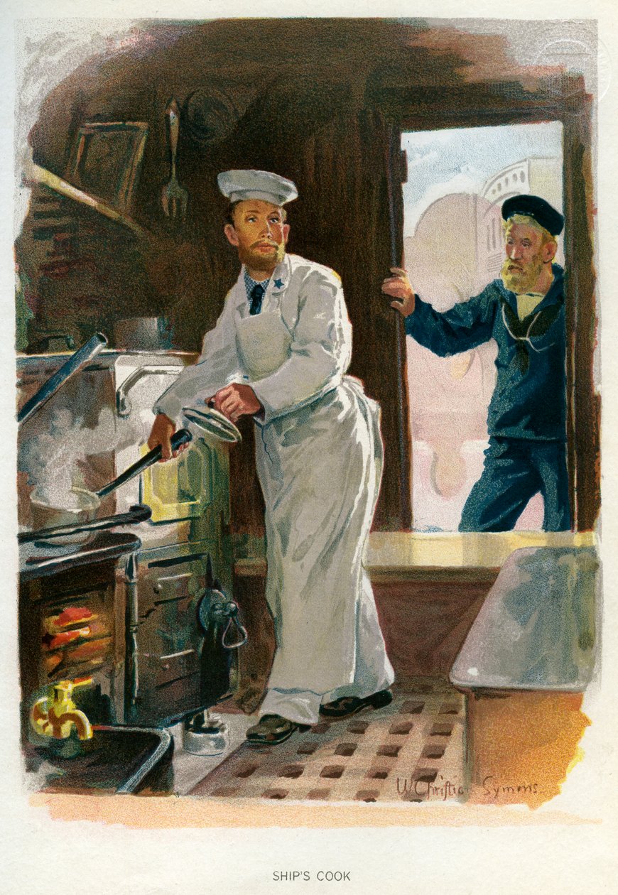 Scheepskok door William Christian Symons