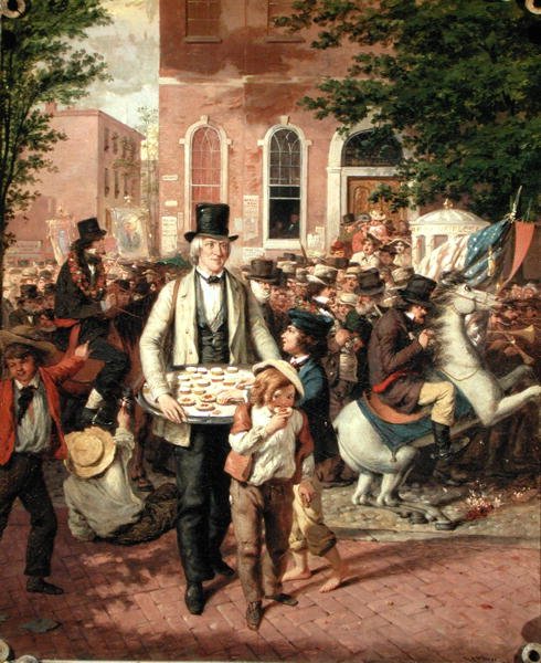Een burgerlijke processie: De taartman door William E. Winner