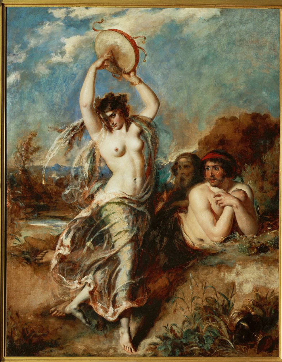 Bacchante met tamboerijn ... door William Etty