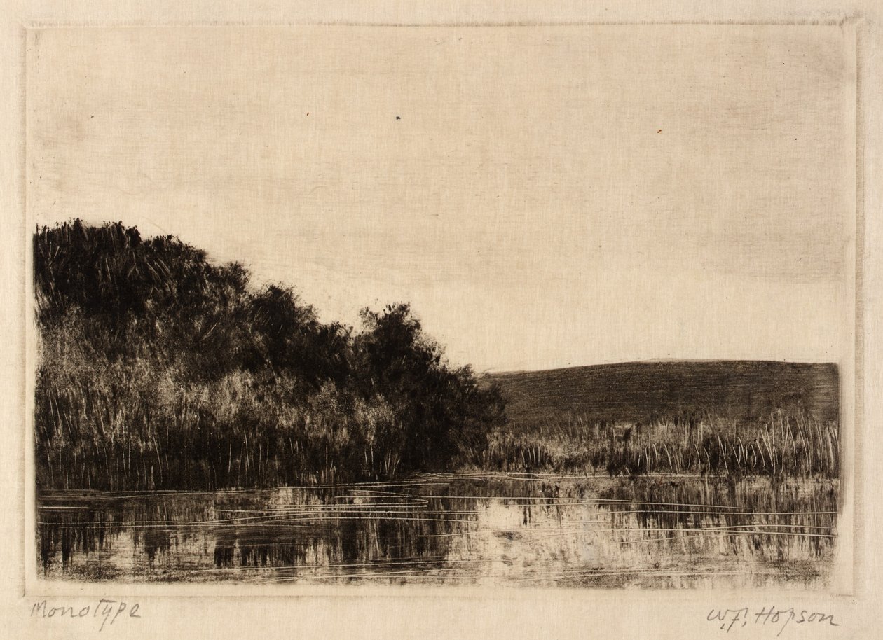 Rivierlandschap door William Fowler Hopson