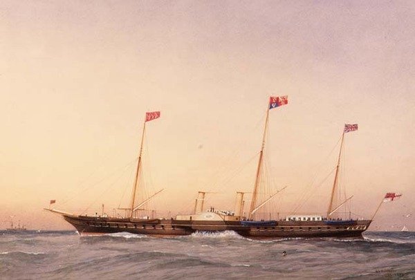 Het Jacht Victoria en Albert door William Frederick Mitchell