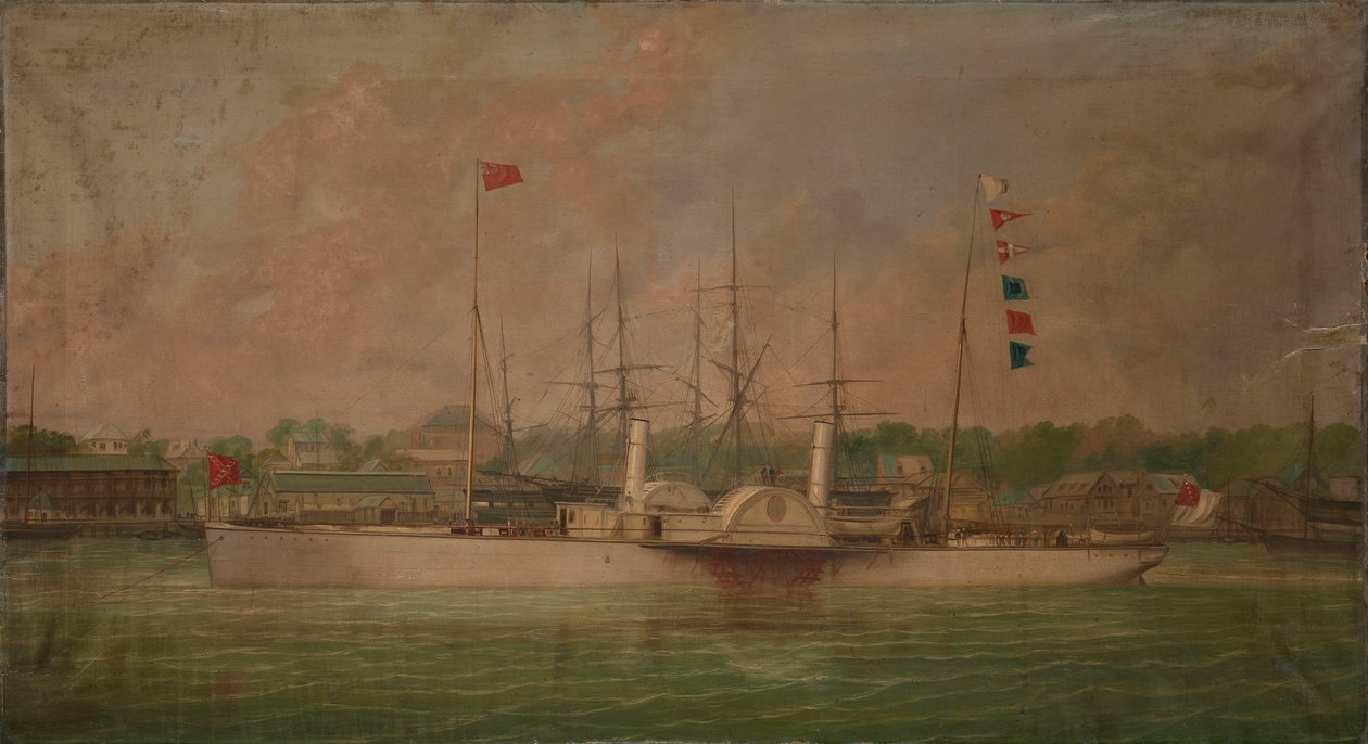 De raderstoomboot 