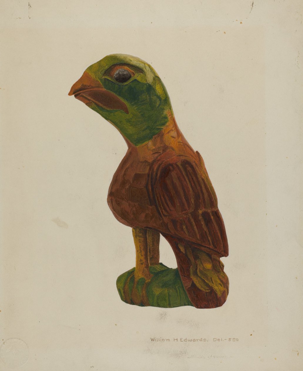 Pa. Duitse Gesneden Vogel, ca. 1939 door William H Edwards