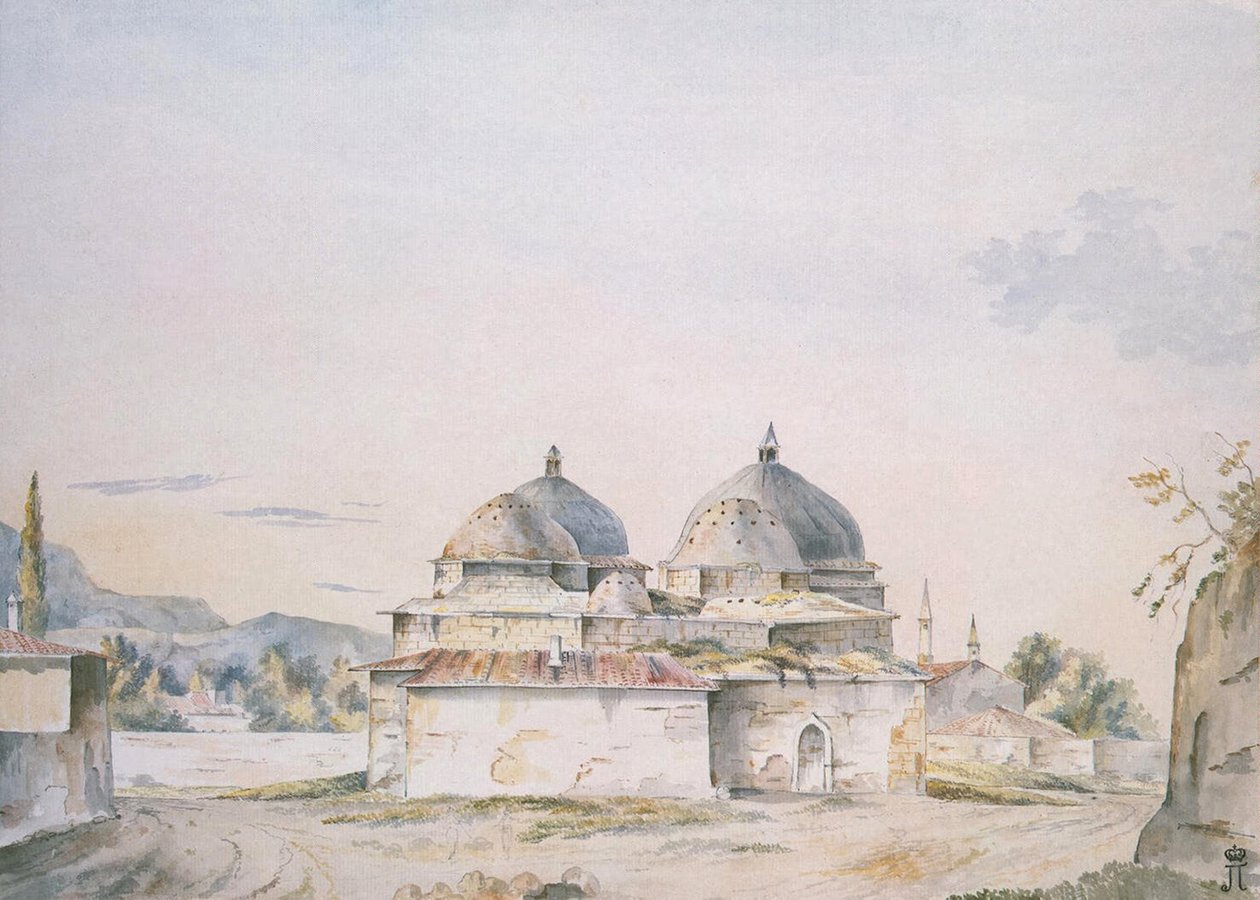 Baden in Bakhchisaray, 1787 door William Hadfield