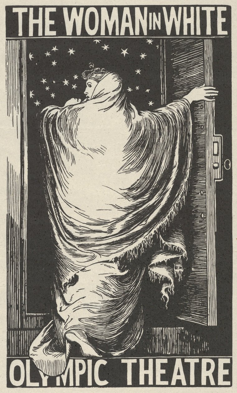 De vrouw in het wit, 1871 door William Harcourt Hooper