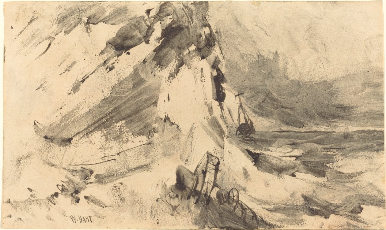 Scheepswrak in Storm door William Hart