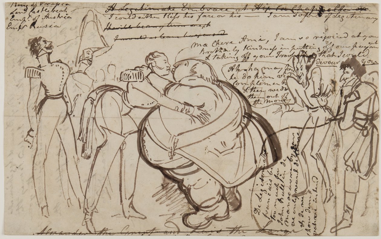 Een Kus op het Congres, 1818 door William Heath