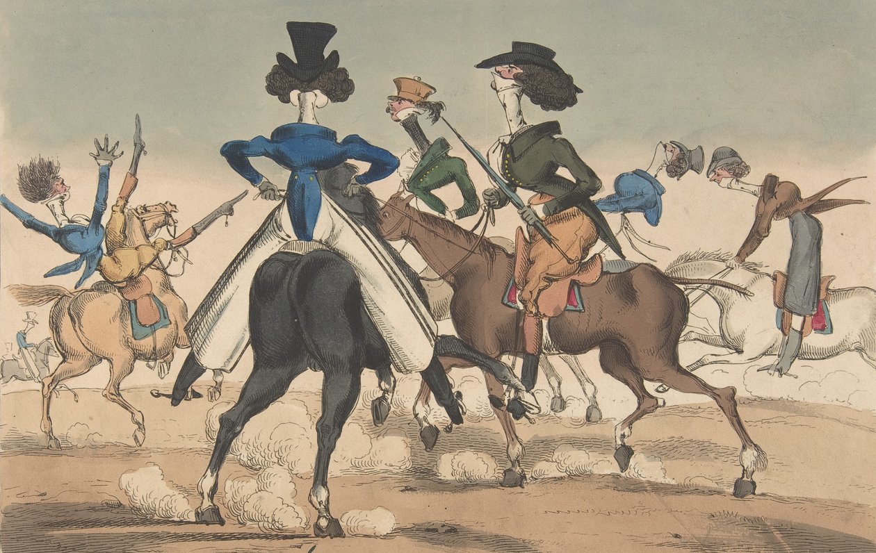 Dandies in Rotten Row door William Heath