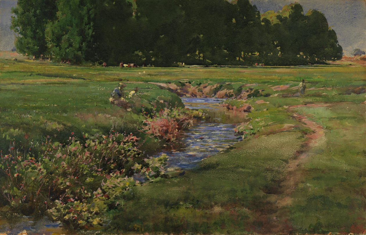 De kabbelende beek, n.d. door William Henry Holmes