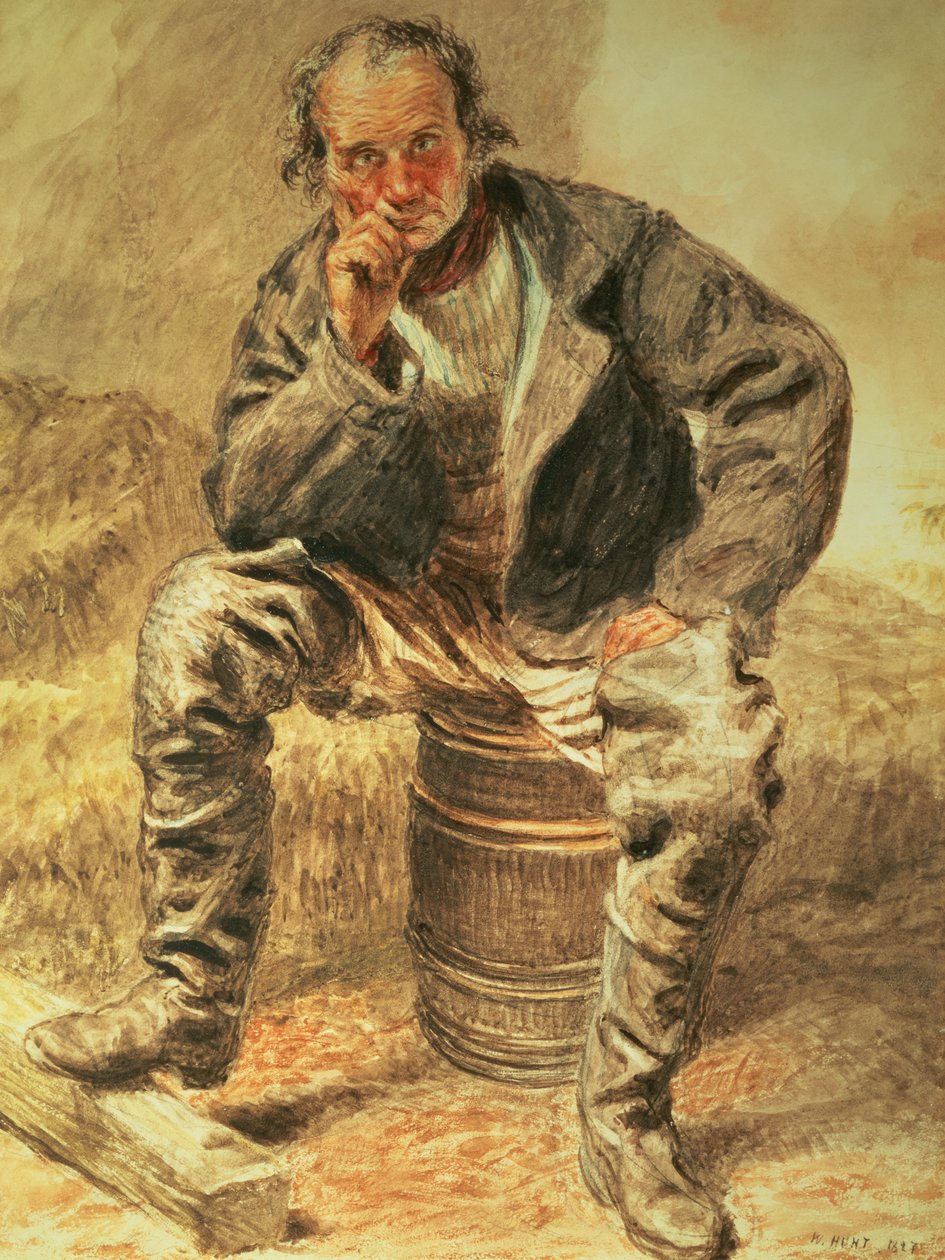 Een Oesterman, 1827 door William Henry Hunt