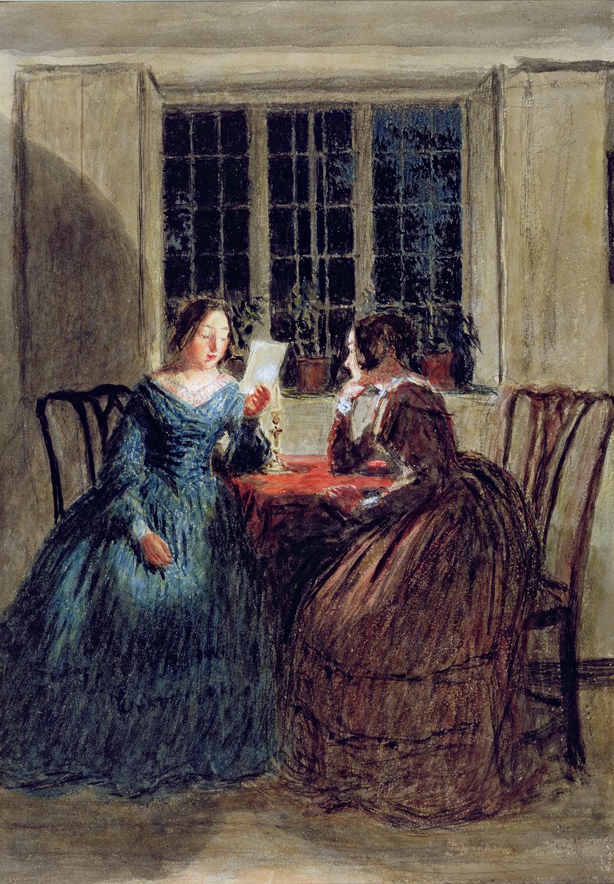 Scène bij kaarslicht door William Henry Hunt