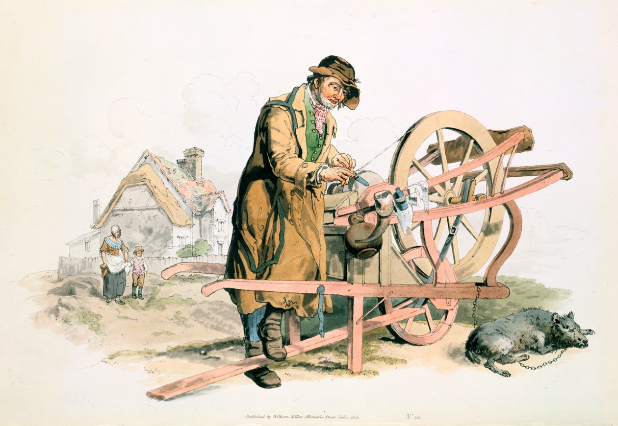 Messenslijper, 1808 door William Henry Pyne