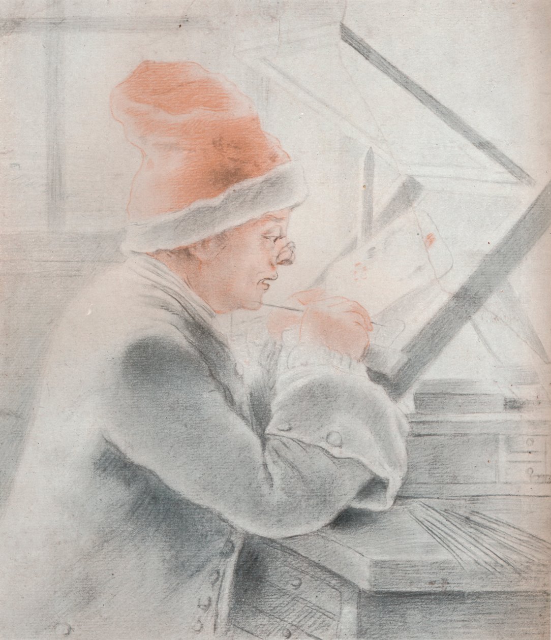 Christian Frederick Zincke, 1752 door William Hoare