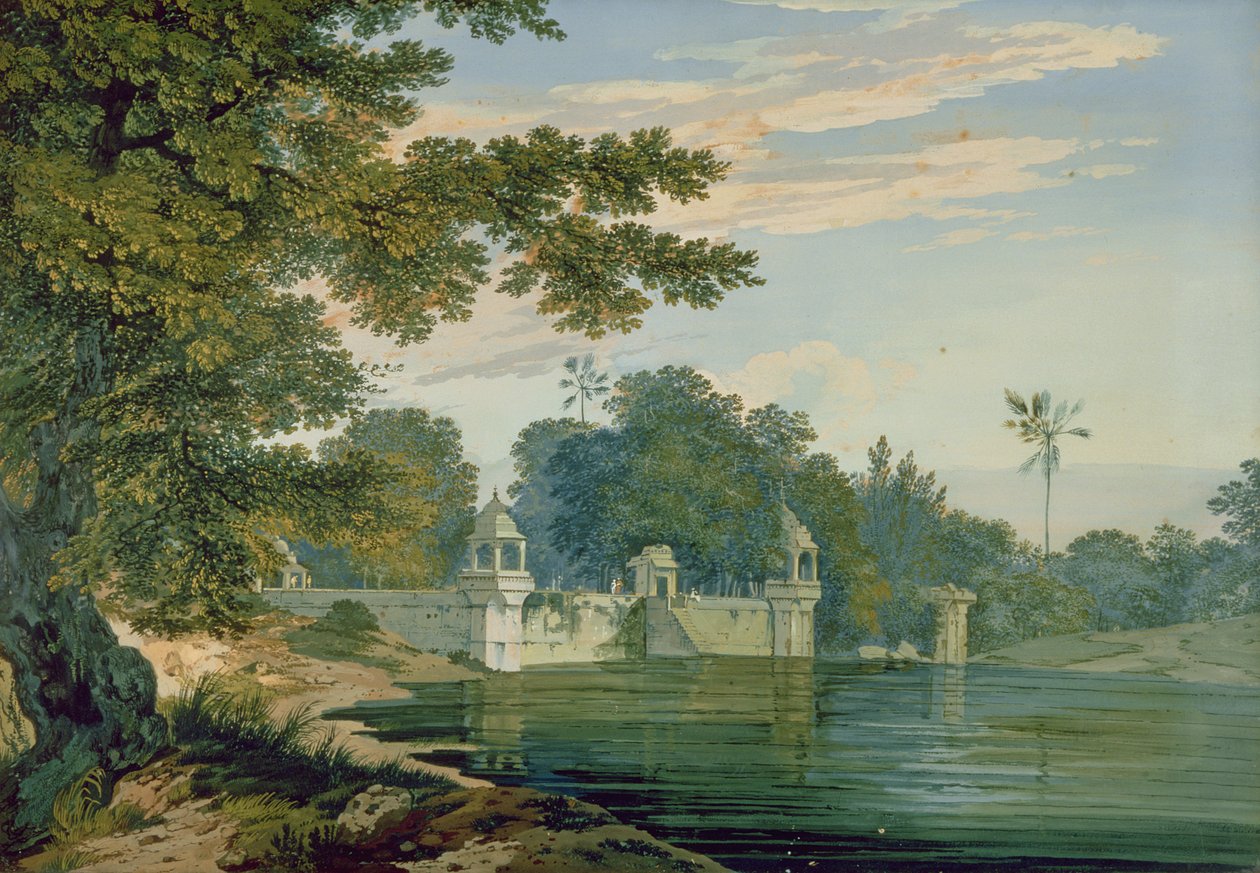 Een Uitzicht Bij Agra, c.1780 door William Hodges