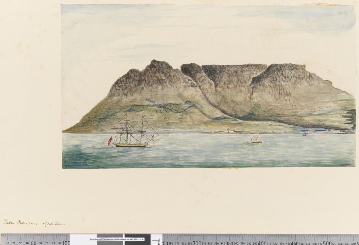 Tafelberg, Kaapstad door William Hodges