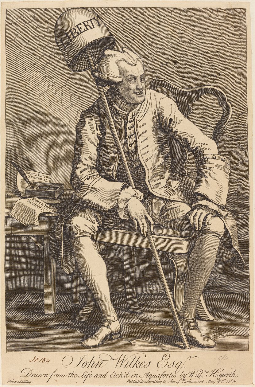John Wilkes Esq. door William Hogarth