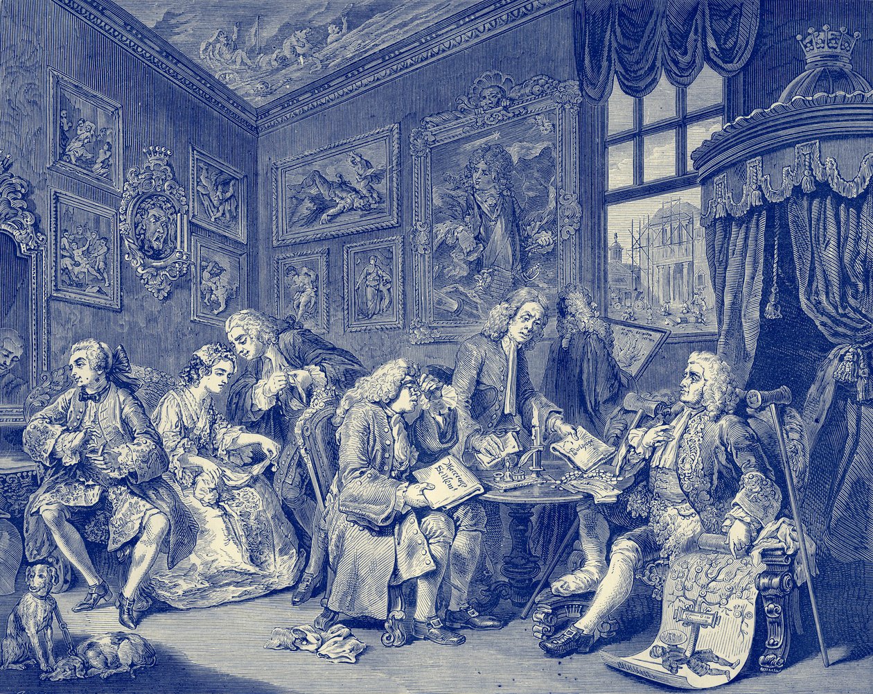 Marriage a la Mode door William Hogarth